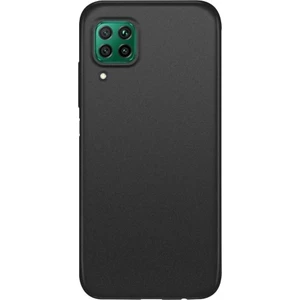 Huawei P40 Lite Kılıf Zore Premier Mat Esnek Silikon Kapak + Cam Siyah