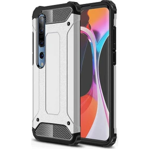 Xiaomi Mi 10 Kılıf Zore Crash Silikon Gri