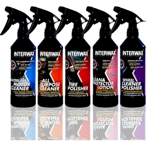 Interwax Oto Bakım Seti 5'li 500 ml (Motor-Torpido-Jant-Lastik-Genel Temizlik)