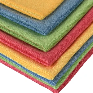 (8 Adet) 3308 Mikrofiber Kadife Dokulu Genel Temizlik Bezi 40 x 40 cm 50 gr. (Mix)