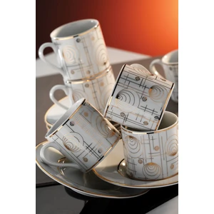 Kütahya Porselen Rüya 12 Parça 6 Kişilik Kahve Fincan Takımı 7044