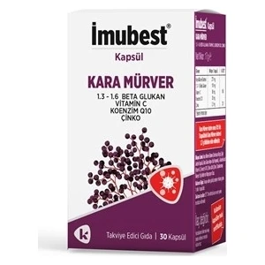 İmubest Beta Glukan Kara Mürver 30 Kapsül