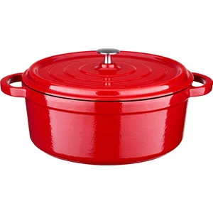 Derin Döküm Tencere Kırmızı 24 Cm