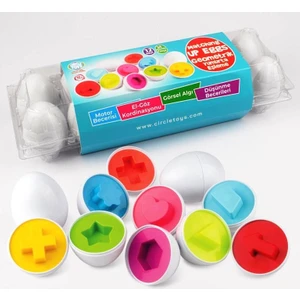 Circle Toys Geometrik Şekilli Yumurta Bultak Oyunu 24 Parça