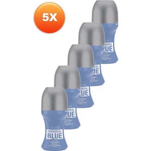 Individual Blue Erkek Roll-On Deodorant - 5 x 50 ml, Turunçgil ve Odunsu Koku
