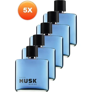 Musk Marine Erkek Parfüm Edt 75 Ml. Beşli Set