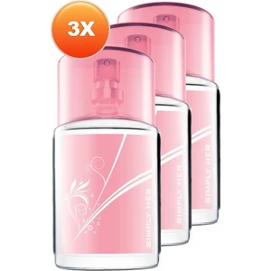 Simply Kadın Parfüm 50 Ml. Edt Üçlü Set