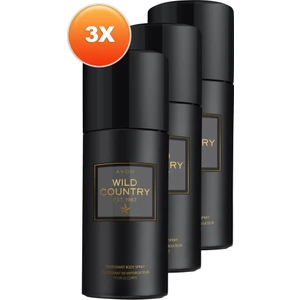 Wild Country Erkek Sprey Deodorant 150 Ml. Üçlü Set