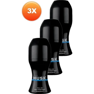 Musk Marine Erkek Rollon 50 Ml. Üçlü Set