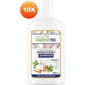 Nature Pro Sarımsak ve Kekikli Şampuan 500 ml 10'lu Set