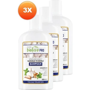 Nature Pro Sarımsak ve Kekikli Şampuan 500 ml 3'lü Set