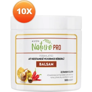 Nature Pro At Kestanesi ve Kırmızı Biberli Balsam 500 ml 10'lu Set