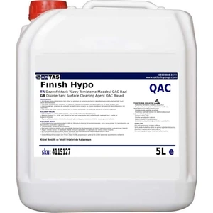 AktastrGroup Fınısh Hypo QAC Konsantre Yüzey Dez. Temizleme Hijyen Maddesi QAC Bazlı