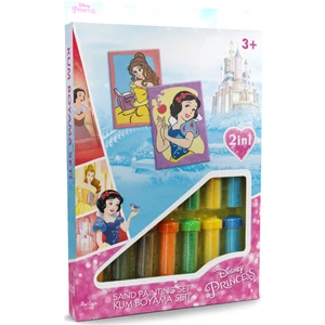 Disney Prensesler Pamuk Prenses&Bella Eğitici ve Eğlenceli Kum Boyama Seti-Red Castle DS-08