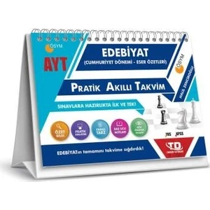 Tandem Yks Ayt Pratik Akıllı Takvim Edebiyatı-Cumhuriyet Dönemi Eser Özetler