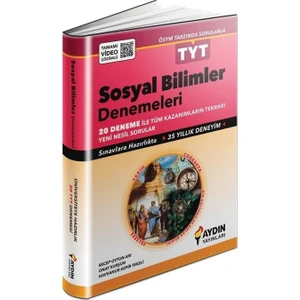 Aydın Yayınları TYT Sosyal Bilimler Denemeleri Tamamı Video Çözümlü- Bülent İshakoğlu