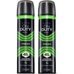 On Duty Fresh Sıkıştırılmış Antiperspirant Deodorant 48 Saat - Erkek 75 ml Iki Adet