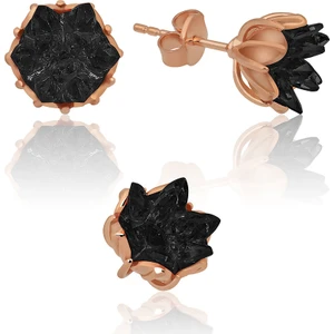 Papatya Silver Lotus Çiçeği Taşlı Gümüş Küpe