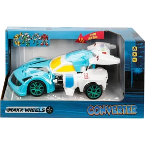 Maxx Wheels Sesli  Işıklı Robota Dönüşebilen Araba  Mavi