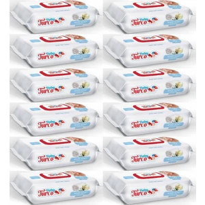 Baby Turco Beyaz Sabun Kokulu Islak Havlu 12 X 90'lı