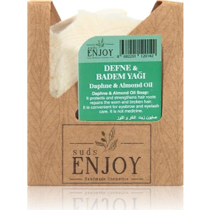 Doğal Defne & Badem Yağı El Yapımı Yüz, Saç ve Vücut Sabunu 100 gr