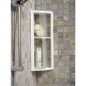 Banyo Köşe Rafı Şeffaf S03