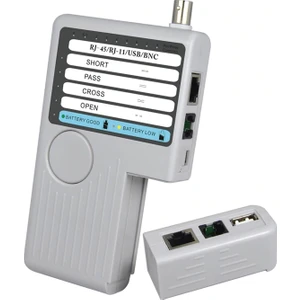 NF-3368 4 In 1 Ağ Kablo Test Cihazı Uzaktan RJ11 RJ45 USB Bnc Lan Ağ Telefon Kablosu Tester Ölçer