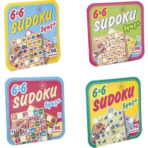 6 x 6 Sudoku 4 Kitap Set - + 5 Yaş