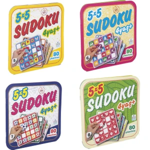 5 x 5 Sudoku 4 Kitap Seti - +4 Yaş