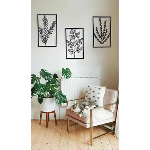 Soft Art Home Üçlü Burçak Set Metal Tablo