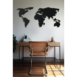 Soft Art Home Dünya Haritası Metal Tablo