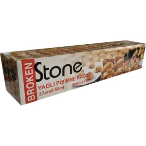 Broken Stone Yağlı Pişirme Kağıdı 50 mt