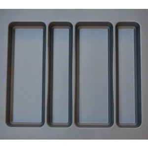 Dekorlu Gri 55 cm x 49 cm Çekmece İçi Kaşıklık