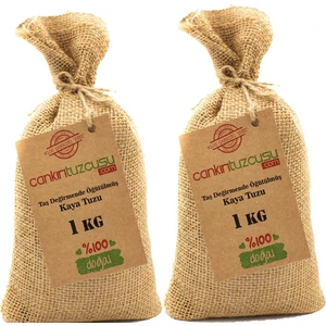Çankırı Tuzcusu Öğütülmüş Kristal Kaya Tuzu 2'li x 1 kg