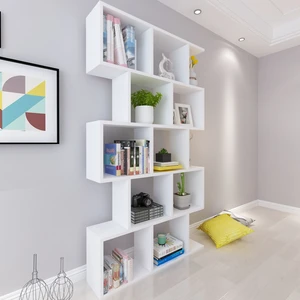 Beyaz Suntalam Dekoratif Kitaplık 90x157x20 cm Minimalist Tasarım Ev Ofis Kullanımına Uygun