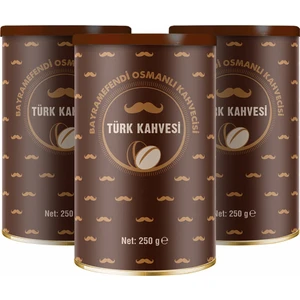 Bayramefendi Osmanlı Kahvecisi 3'lü Türk Kahvesi Seti
