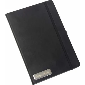 Hediye Rengi Kişiye Özel Lastikli Siyah Defter