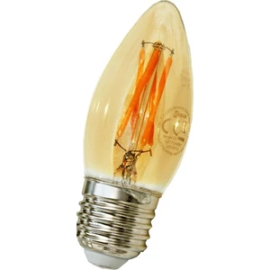 Dekoratif Rustik Mum Ampul E-27 Amber 4 W