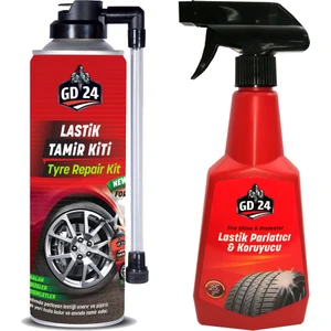 Lastik Tamir Kiti 450 ml + Lastik Parlatıcı 500 ml