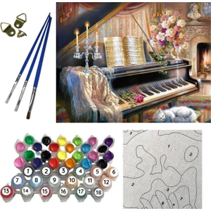 Tale Hobby Sayılarla Boyama Hobi Seti Numaralı Kendin Boya Tablo Seti 40 x 50 cm