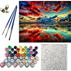 Tale Hobby Sayılarla Boyama Hobi Seti Numaralı Kendin Boya Tablo Seti 40 x 50 cm