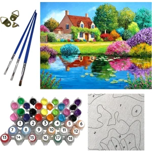 Tale Hobby Sayılarla Boyama Hobi Seti Numaralı Kendin Boya Tablo Seti 40 x 50 cm