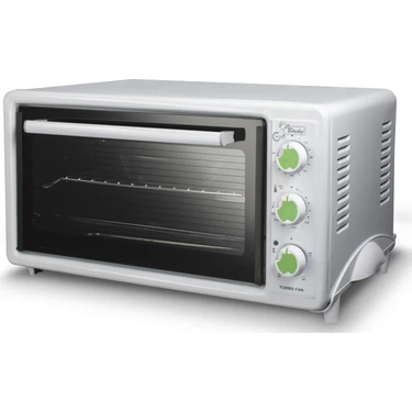 Luxell LX-3675 Usta Börekçi Fırın 40 lt Turbo Pişirme Özelliği ile Beyaz Renkli Kompakt