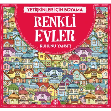 Renkli Evler & Büyükler İçin Boyama - Gizem