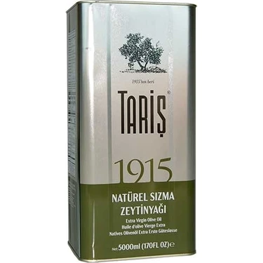 Tariş 1915 Natürel Sızma Zeytinyağı 5 Lt – Zengin Aromalı ve Yoğun