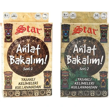 Star Anlat Bakalım Kelime Oyunu 6 Yaş ve Üzeri Aile İçin Eğlenceli 2'li