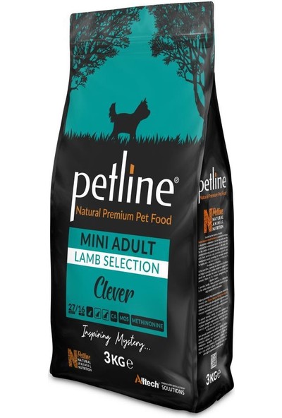 Pet Line Natural Premium Kuzu Etli Mini Adult Köpek Maması 3 kg