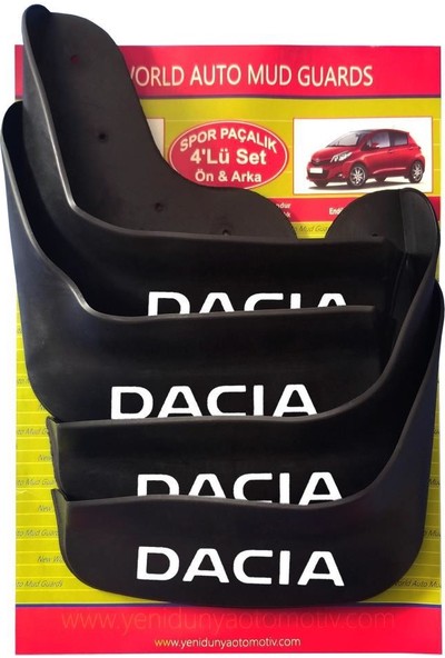 Yeni Dünya Dacia Logan Mcv 2014 Model Sonrası 4'lü Paçalık-Çamurluk-Tozluk
