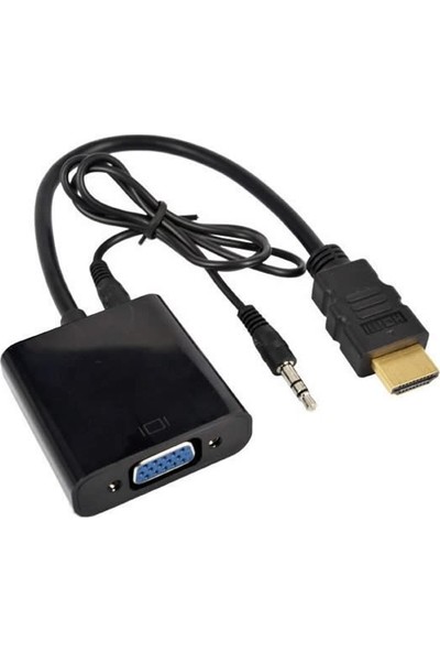 Gomax HDMI To VGA Dönüştürücü + Ses Kablosu