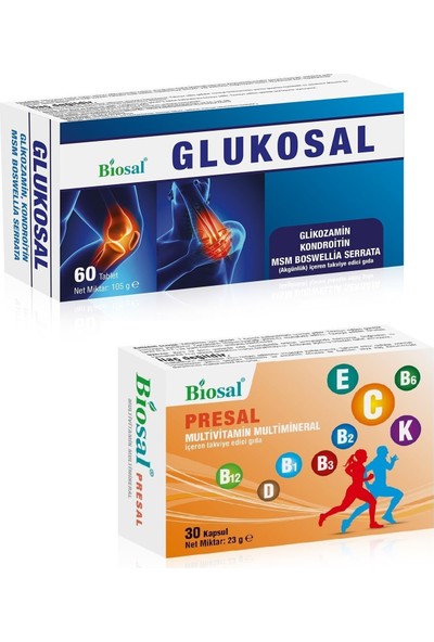 Biosal Glucosamine Chondroitin Msm Tablet + Multivitamin Kapsül